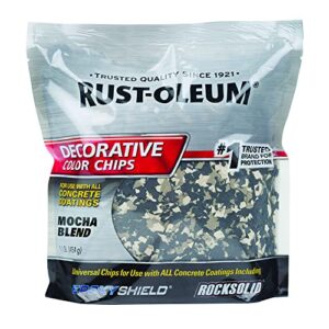 rust-oleum 301238 decorative color chips wall-surface-repair-products, 1 pound, mocha blend, 16 ounce