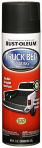 rust-oleum 248914 2 pack 15 oz. truck bed coating spray, black