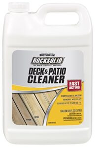 rust-oleum 60635 rocksolid deck and patio cleaner, 1 gallon, clear