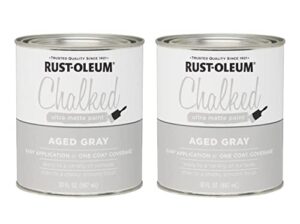 rustoleum 285143 30 oz aged gray chalked ultra matte paint