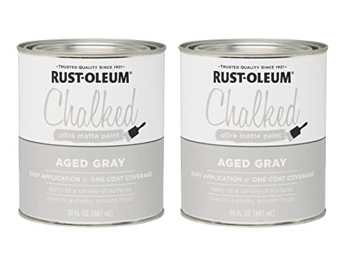 Rustoleum 285143 30 Oz Aged Gray Chalked Ultra Matte Paint