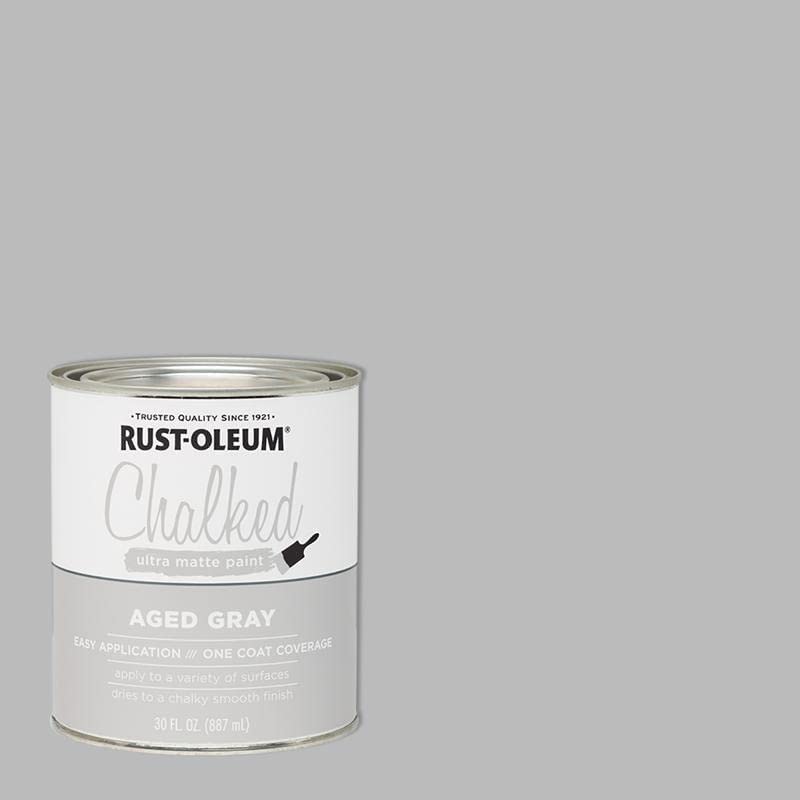 Rustoleum 285143 30 Oz Aged Gray Chalked Ultra Matte Paint