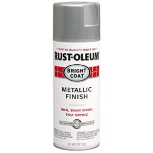 11 oz rust-oleum brands 7715830 aluminum stops rust bright coat spray, metallic finish pack of 6