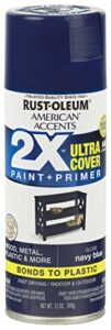 rust-oleum 327898 american accents spray paint, 12 ounce (pack of 1), gloss navy blue