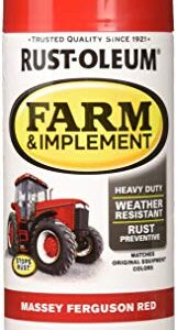 Rust-Oleum Farm & Implement 12 oz. Spray Paint- 280134 Massey Ferguson Red