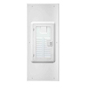 leviton ldc20-w 20 space indoor load center cover and door with window, white