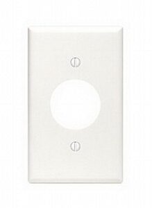 leviton 001-88004 single gang white single receptacle wallplate