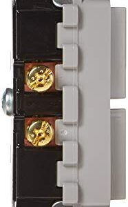 Leviton 5634-GY 15 Amp, 120/277 Volt, Decora Brand Style Single-Pole, AC Combination Switch, Commercial Grade, Grounding, Gray