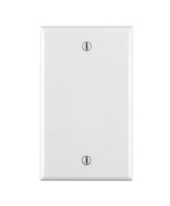leviton 80714-w 1-gang no device blank wallplate, standard size, thermoplastic nylon, box mount, 25-pack, white, 25 count