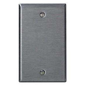 leviton 84014 1-gang no device blank wallplate, standard size, box mount, stainless steel (24 pack)