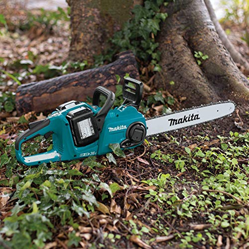 Makita XCU04PT1 36V (18V X2) LXT® Brushless 16" Chain Saw Kit with 4 Batteries (5.0Ah)