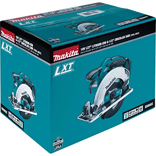 Makita XSS02Z 18V LXT Lithium-Ion Cordless 6-1/2" Circular Saw, Tool Only