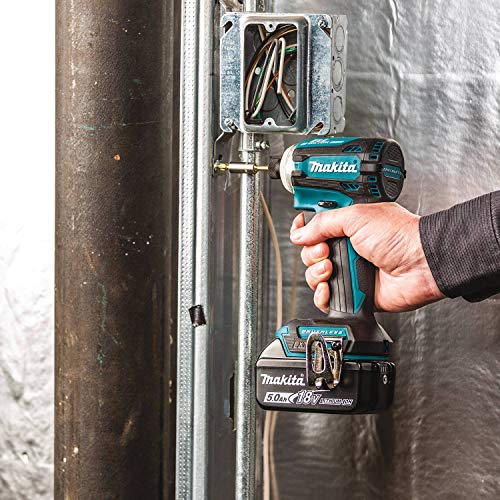 Makita XDT16T 18V LXT Lithium-Ion Brushless Cordless Quick-Shift Mode 4-Speed Impact Driver Kit (5.0Ah)