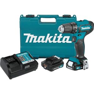 makita fd09r1 12v max cxt® lithium-ion cordless 3/8″ driver-drill kit (2.0ah)