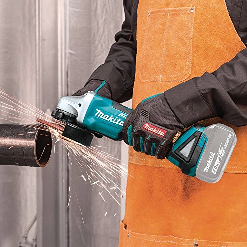 Makita XAG11Z 18V LXT® Lithium-Ion Brushless Cordless 4-1/2” / 5" Paddle Switch Cut-Off/Angle Grinder, with Electric Brake, Tool Only