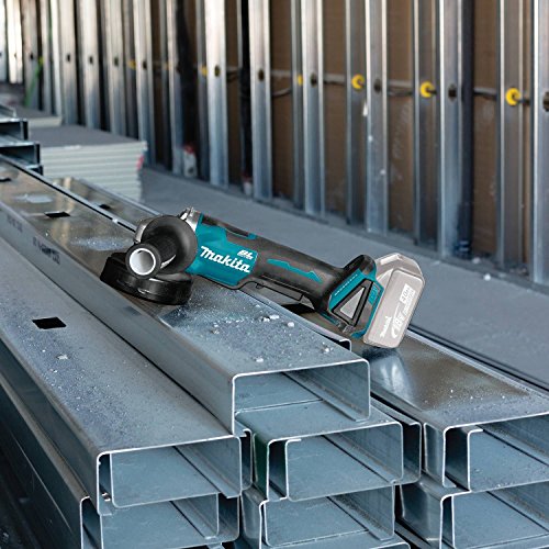 Makita XAG11Z 18V LXT® Lithium-Ion Brushless Cordless 4-1/2” / 5" Paddle Switch Cut-Off/Angle Grinder, with Electric Brake, Tool Only