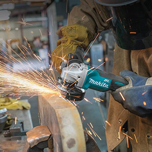 Makita XAG11Z 18V LXT® Lithium-Ion Brushless Cordless 4-1/2” / 5" Paddle Switch Cut-Off/Angle Grinder, with Electric Brake, Tool Only