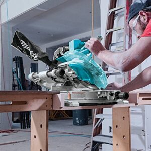 Makita XSL06PT 18V x2 LXT Lithium-Ion (36V) Brushless Cordless 10" Dual-Bevel Sliding Compound Miter Saw with Laser Kit (5.0Ah)