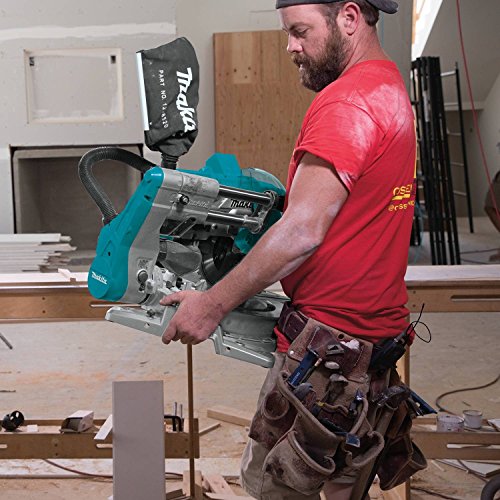 Makita XSL06PT 18V x2 LXT Lithium-Ion (36V) Brushless Cordless 10" Dual-Bevel Sliding Compound Miter Saw with Laser Kit (5.0Ah)