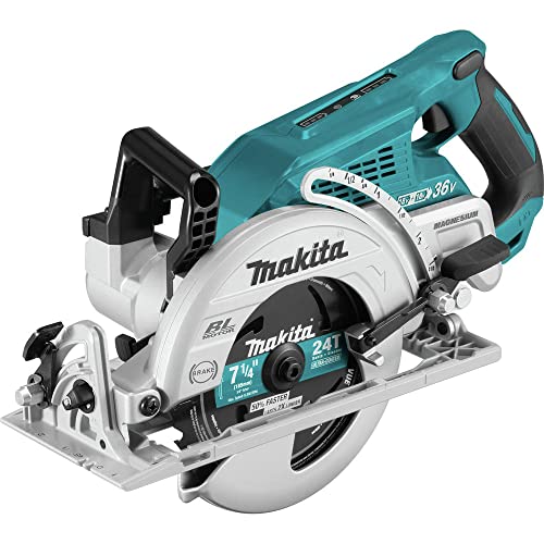 Makita XSR01PT-R 18V X2 LXT (36V) Brushless Cordless Rear Handle 7-1/4 in. Circular Saw Kit (5.0Ah) (Renewed)