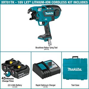 Makita XRT01TK 18V LXT Lithium-Ion Brushless Cordless Rebar Tying Tool Kit (5.0Ah)