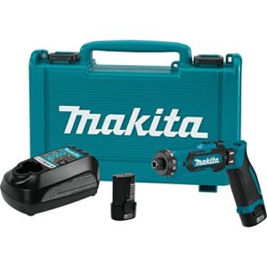 makita df012dse 7.2v lithium-ion cordless 1/4″ hex driver-drill kit with auto-stop clutch