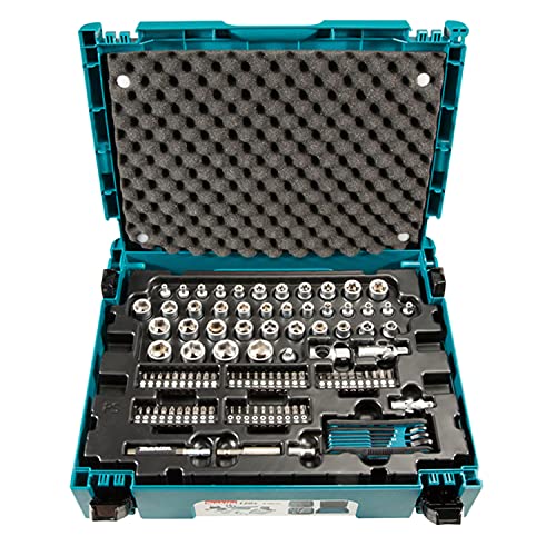 Makita E-08713 120 Piece Maintenance Set Supplied in a Makpac Case