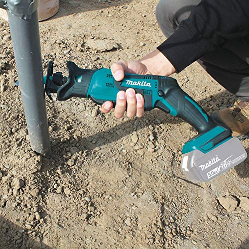 Makita XRJ01Z 18-Volt LXT Lithium-Ion Cordless Compact Reciprocating Saw (Tool Only, No Battery), Bare Tool