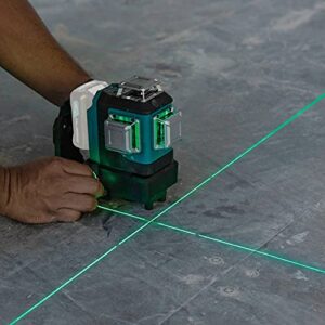 Makita SK700GD 12V max CXT® Lithium-Ion Cordless Self-Leveling 360° 3-Plane Green Laser, Class II, 510-530 nm, 2 mW, Tool Only