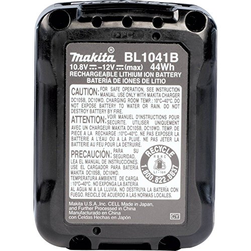 Makita BL1041B 12V max CXT Lithium-Ion 4.0Ah Battery, Black