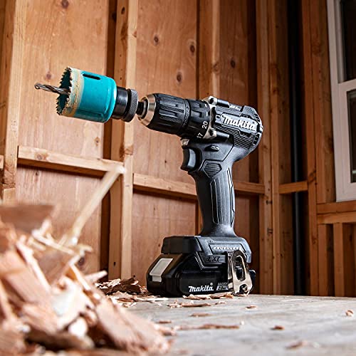 Makita XFD15RB 18V LXT Lithium-Ion Sub-Compact Brushless Cordless 1/2" Driver-Drill Kit (2.0Ah), Black