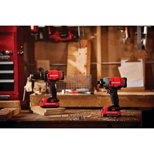 CRAFTSMAN V20 MAX Cordless Drill and Impact Driver, Power Tool Combo Kit with 2 Batteries and Charger (CMCK200C2AM)