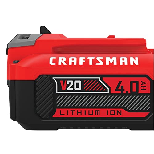 CRAFTSMAN V20 Lithium Ion Battery, 4.0-Amp Hour, 2 Pack (CMCB204-2)