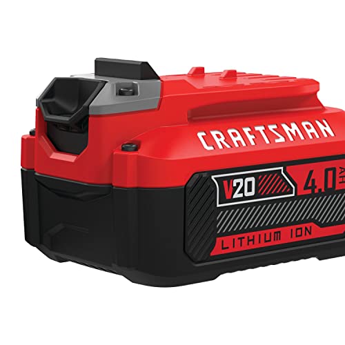 CRAFTSMAN V20 Lithium Ion Battery, 4.0-Amp Hour, 2 Pack (CMCB204-2)