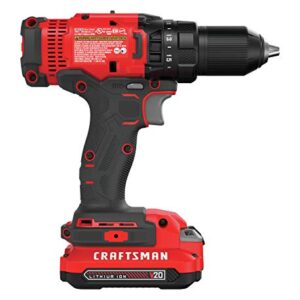 CRAFTSMAN V20* Cordless Drill/Driver Kit (CMCD700C1)