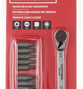 CRAFTSMAN Screwdriver Set, Ratcheting, Multi-bit 10-Piece (CMHT68008)