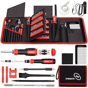 strebito precision screwdriver set 191-piece multi-bit screwdriver 1/4 inch nut driver home improvement tool electronic repair kit for computer, iphone, laptop, pc, cell phone, ps4, xbox, nintendo