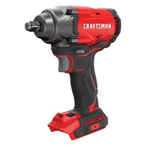 craftsman v20 impact wrench, cordless, brushless, 1/2-inch, tool-only (cmcf920b)