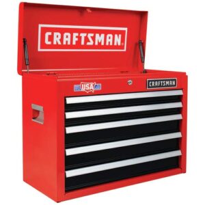 CRAFTSMAN 2000 Series 26-in W x 19.75-in H 5-Drawer Steel Tool Chest (Red)