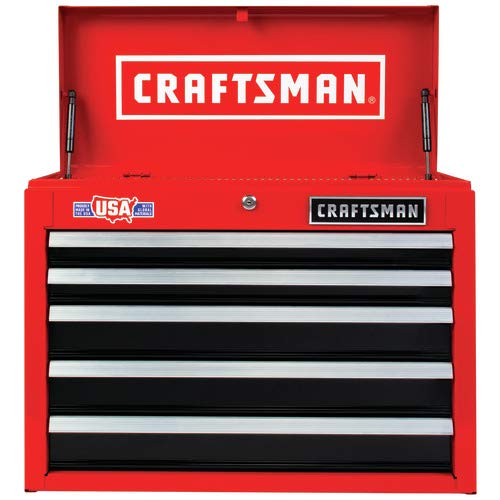 CRAFTSMAN 2000 Series 26-in W x 19.75-in H 5-Drawer Steel Tool Chest (Red)