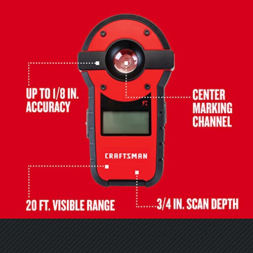 CRAFTSMAN Laser Level and Stud Sensor, 20-Foot Visbility Range (CMHT77636)