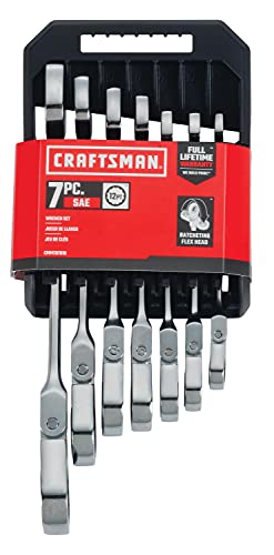 Craftsman CMMT87010 7-Piece SAE Flex Reversible Ratchet Set