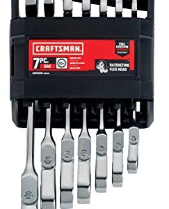 Craftsman CMMT87010 7-Piece SAE Flex Reversible Ratchet Set