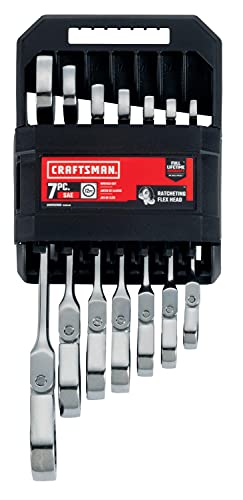 Craftsman CMMT87010 7-Piece SAE Flex Reversible Ratchet Set