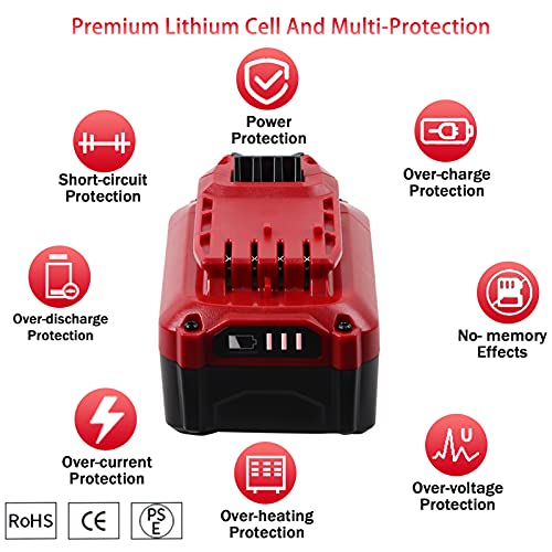 TenHutt 【Upgrade】 20V 6.0Ah Replacement Battery for Craftsman V20 Lithium Ion Battery for CMCB205 CMCB204 CMCB206 CMCB202 CMCB201 20V Cordless Power Tools Craftsman 20V Battery