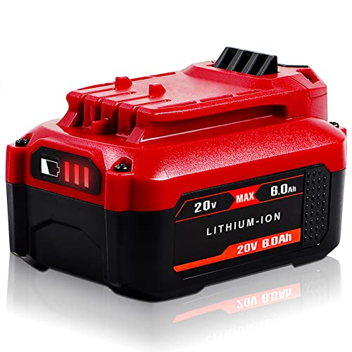 TenHutt 【Upgrade】 20V 6.0Ah Replacement Battery for Craftsman V20 Lithium Ion Battery for CMCB205 CMCB204 CMCB206 CMCB202 CMCB201 20V Cordless Power Tools Craftsman 20V Battery