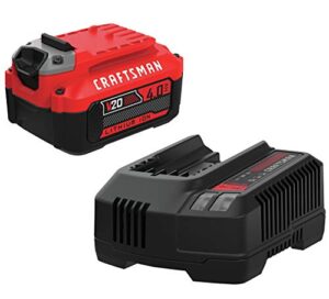 craftsman v20 craftsman battery, power tool kit, charger included, 4.0-ah (cmcb204-ck)