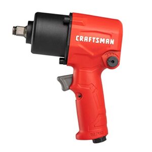 craftsman cmxptsg1004nb ½-in 400 ft-lbs air impact wrench, red and black