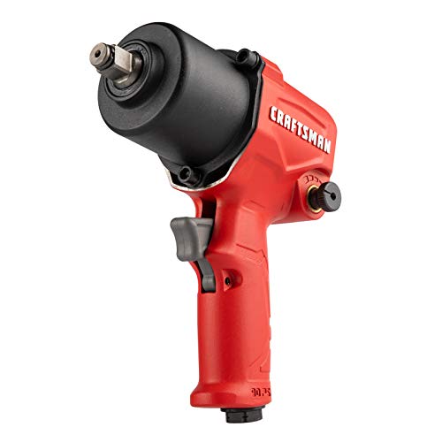 Craftsman CMXPTSG1004NB ½-in 400 ft-lbs Air Impact Wrench, Red and Black