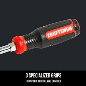 CRAFTSMAN Screwdriver, Multi-Bits 6-Way, Store Extra Bits in Handle (CMHT68000)